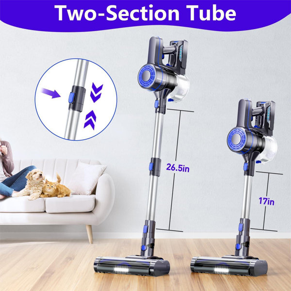 Color Of The Face Home Cordless Bagless Upright Vacuum Wayfair
